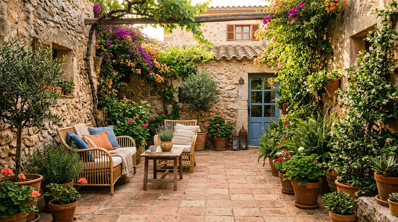 9 Mediterranean Courtyard Garden Ideas for a Relaxing Space